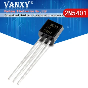100ШТ 2N5401 TO-92 TO92 0.3A 160V PNP транзисторы новые и оригинальные IC
