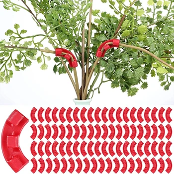 10шт 90-Градусные Тренажеры для сгибания растений Зажимы для сгибания ветвей для тренировки растений с низким напряжением для замены сетки шпалеры для растений
