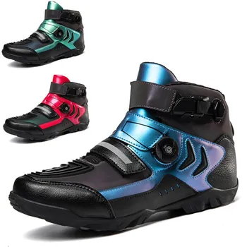 2022 новая обувь для езды на мотоцикле, мужские и женские внедорожные мотоциклетные ботинки, гоночные ботинки, снаряжение для путешествий, мотоциклетные ботинки, мужские