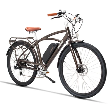 26-дюймовый электрический велосипед 48V500W с высокоскоростным мотором, электрический дорожный велосипед, ретро-ebike, легкая рама, удобное дорожное седло