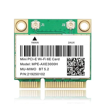 2X WiFi 6E 2400 Мбит/с AX210 MPE-AXE3000H Беспроводная PCI-E карта для BT 5,2 802.11AX 2,4 G/5G/6GHz Адаптер сетевой карты Wlan