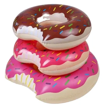 60 см Надувное кольцо для Плавания с Пончиком, Гигантский игрушечный круг для бассейна, Пляж, Морская вечеринка, Надувной матрас для Воды, взрослый Ребенок