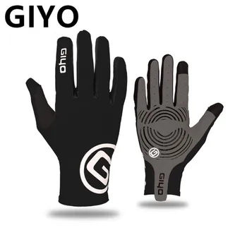 GIYO Сенсорный экран С длинными полными пальцами, Гелевые Спортивные велосипедные перчатки MTB, Дорожные велосипедные гоночные перчатки, Женские Мужские велосипедные перчатки