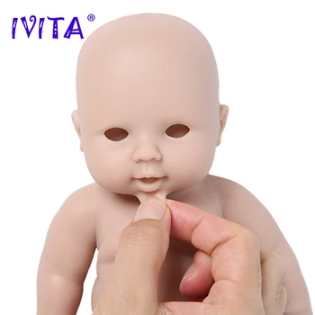 IVITA WG1505 30 см 1100 г Силиконовые Куклы Reborn Baby Для Всего Тела Неокрашенные Незаконченные Мягкие Куклы DIY Набор Пустых Игрушек Рождественский Подарок