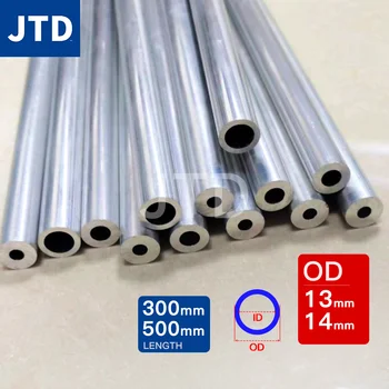 JTD алюминиевая труба наружный диаметр 13-14 мм длина 300500 мм Полая прямая круглая алюминиевая труба трубопровод 6063 Толстостенный Большой