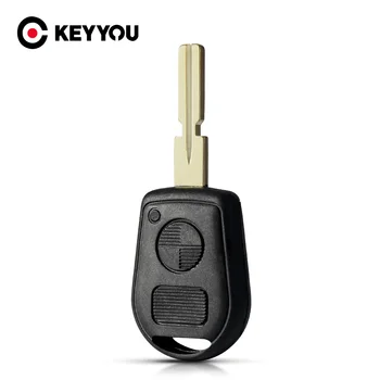 KEYYOU Чехол для дистанционного Брелока Замена Корпуса Ключа Автомобиля 2 Кнопки Чехол для ключей Защитный Брелок для BMW E38 E39 E36 Z3 Для Укладки Интерьера