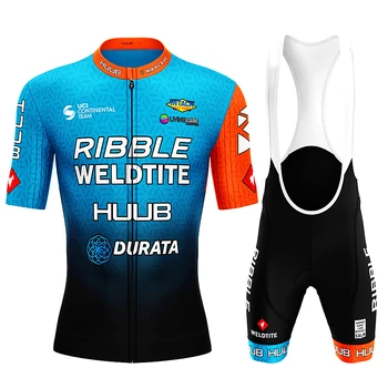 Ribble Weldtite Huub Pro Team, Майо с коротким рукавом, Мужская Майка для Велоспорта, комплект летней дышащей велосипедной одежды