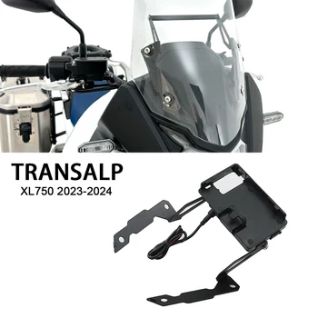 XL750 Transalp Аксессуары GPS Навигационная Пластина Кронштейн Для Honda XL 750 Transalp 2023 2024 Новый Мотоцикл Держатель Телефона Подставка