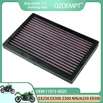 Воздушный фильтр мотоцикла OZOEMPT Применяется к EX250 NINJA 250R EX25R NINJA250 EX300 NINJA300 Z300 ER300 OEM: 11013-0020