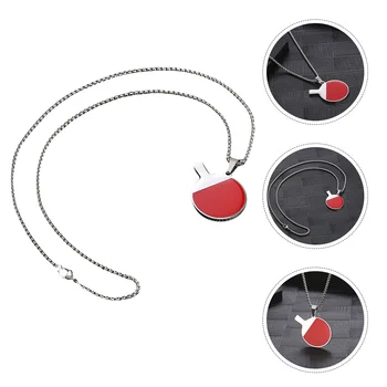 Декоративное ожерелье для настольного тенниса, спортивное ожерелье с подвеской для настольного тенниса, ожерелье для мужчин