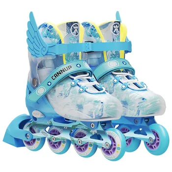 Детские роликовые коньки, встроенные детские кроссовки на 4 колесах для начинающих мальчиков и девочек, обувь для катания на роликах, подарок для занятий спортом в помещении, молодежный