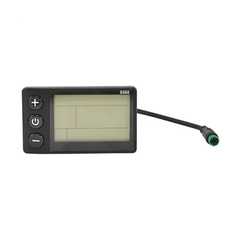 ЖК-дисплей для электровелосипеда S866, дисплей для электрического скутера, Панель управления счетчиком с водонепроницаемой вилкой