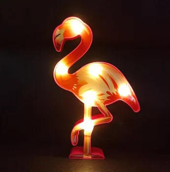 Креативный светодиодный ночник для моделирования цвета фламинго, светильник для украшения комнаты