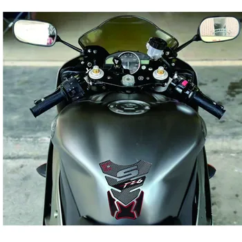 Наклейка На Бак мотоцикла 3D Резиновая Накладка На Бак для бензина, мазута, Защитная Крышка, Наклейки Для YAHAMA FZ6 FZ6N FZ06 FZ6R FZ6S