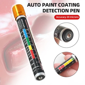 Ручка-тестер толщины автомобильной краски с магнитным наконечником, индикатор шкалы, Портативный тестер покрытия автомобильной краской, тест на краш-контроль пальто