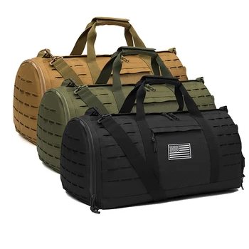 Спортивная охотничья сумка объемом 40 л, Военная Тактическая сумка для фитнеса, Походная спортивная сумка, сумка для тренировок с карманом для обуви, сумка для выходных на открытом воздухе