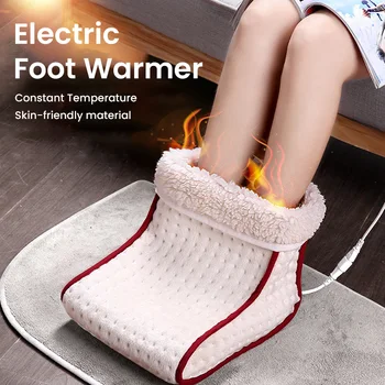 Электрическая грелка для ног, безопасные ботинки с подогревом, Таймер быстрого нагрева, 5 режимов, Постоянная температура, грелка для ног, домашний офис